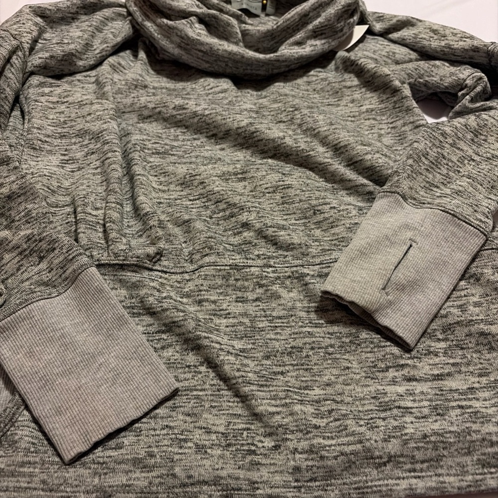 Athleta Women's Heather Gray Cowl Neck‎ Sweatshirt